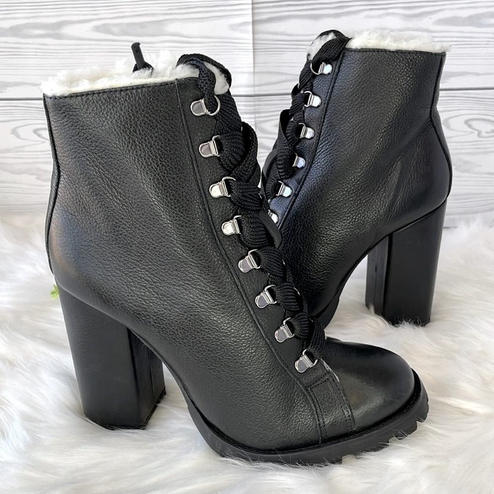 SCHUTZ “Zhara” Faux Fur Lined Bootie NWOT